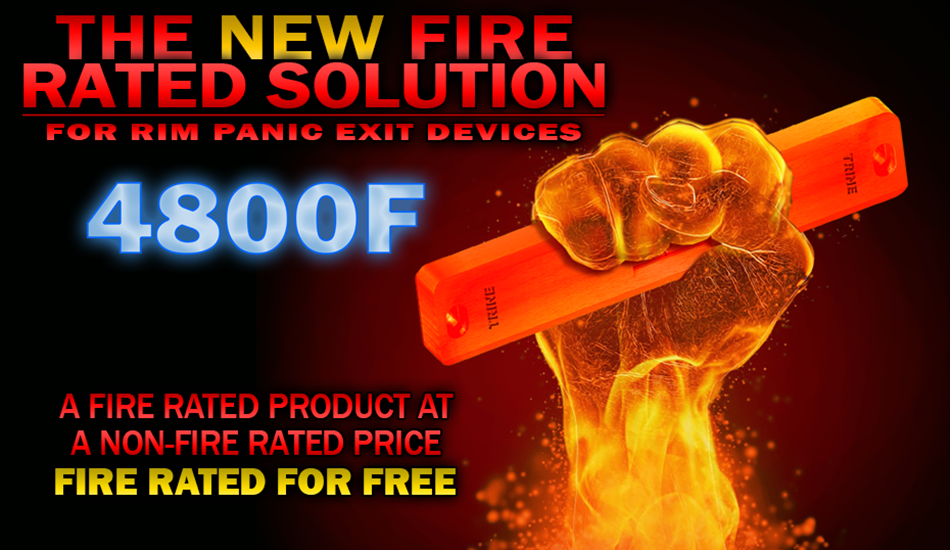 4800F 3/4 inch fire rated solution for rim panic exit devices